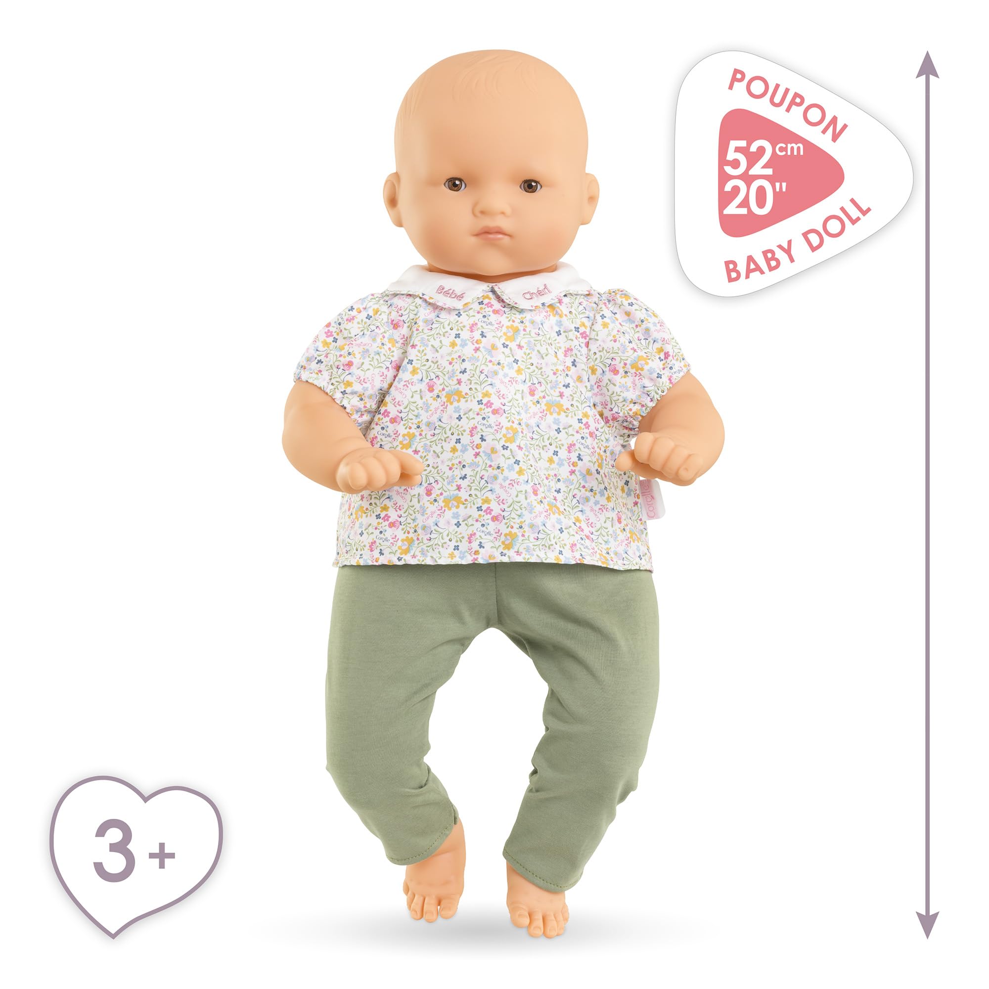 Amazon.com: Corolle Mon Grand Poupon Bébé Chéri, 52 cm, Soft Body