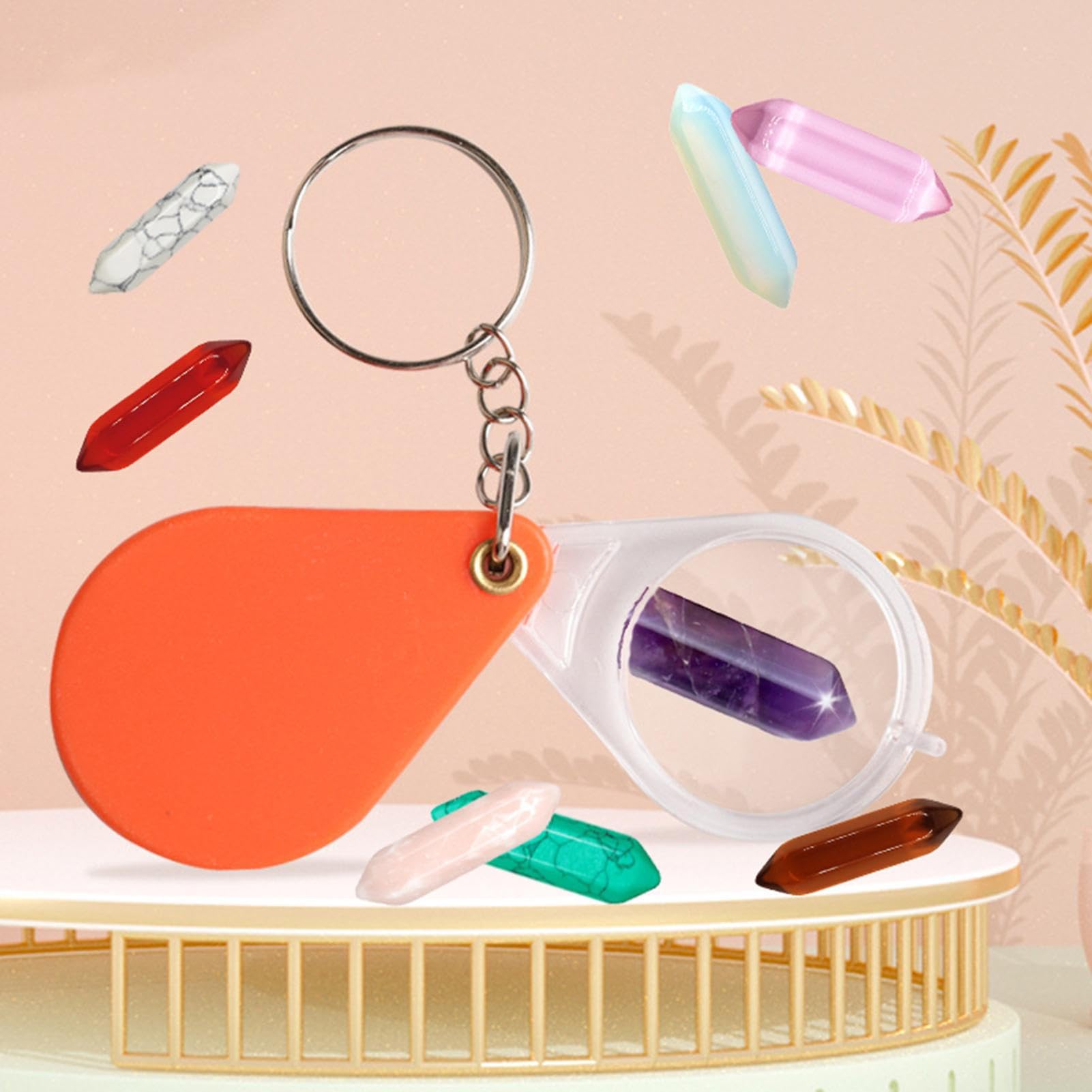 Meetory Calendrier De L'Avent Pierres Précieuses 2023 – 24 Cristaux Naturels – Sac De Collection Et Loupe Inclus – Cadeau Éducatif Geo