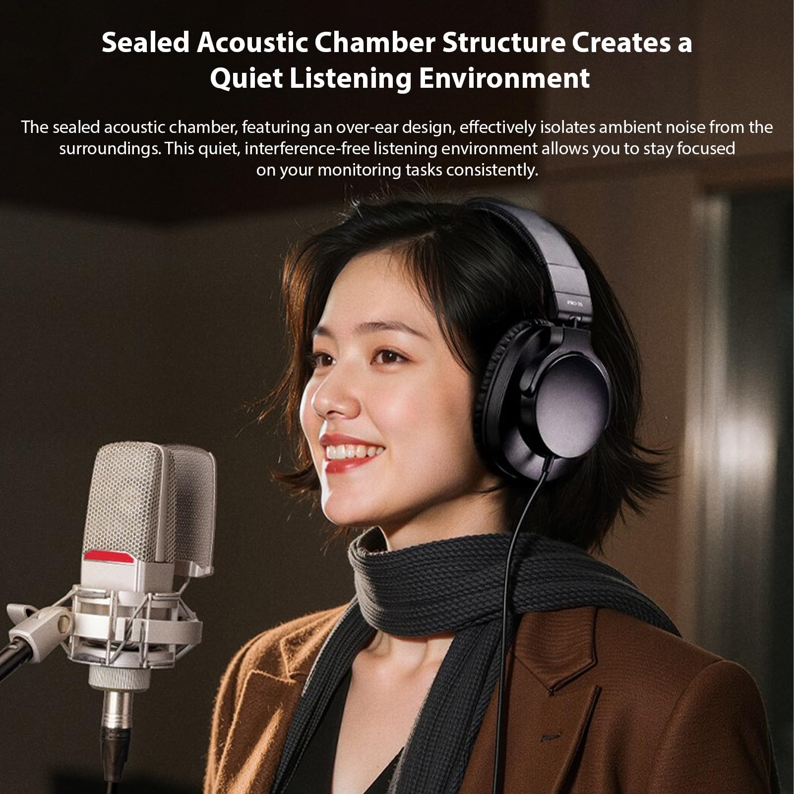Fockety Auriculares de Estudio, con Auriculares con Auriculares para Orejas Monitor de Estudio Mezcla de Auriculares DJ Estéreo Auriculares DJ Monitoreo para la Computadora Portátil de