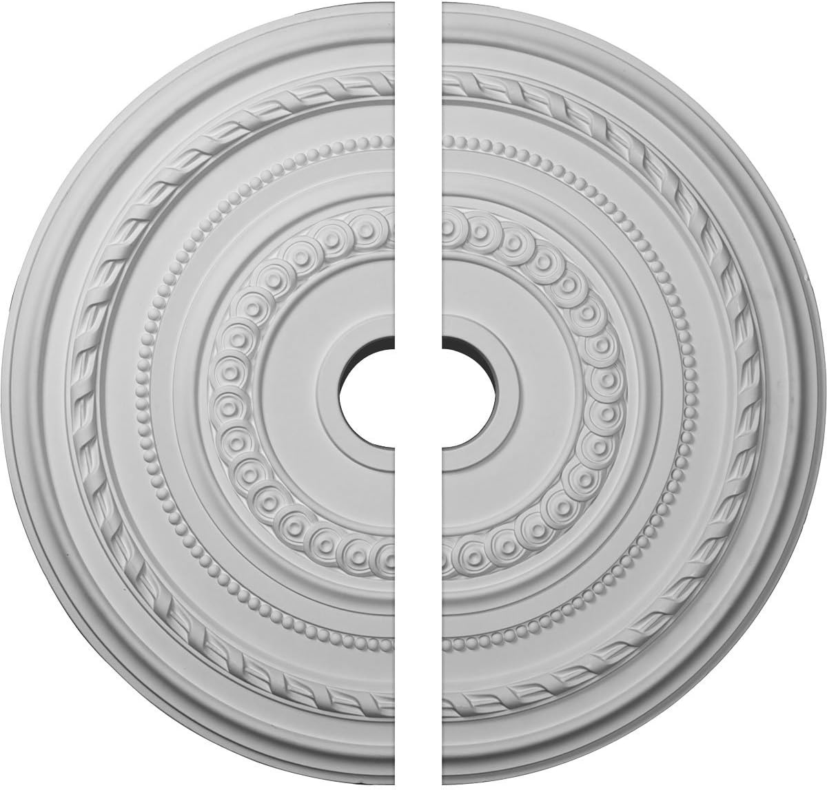 Best Deal Product Ekena Millwork CM25CO2 Cole Ceiling Medallion, 25 3/8OD x 3 3/8ID x 1 3/8P, Factory Primed