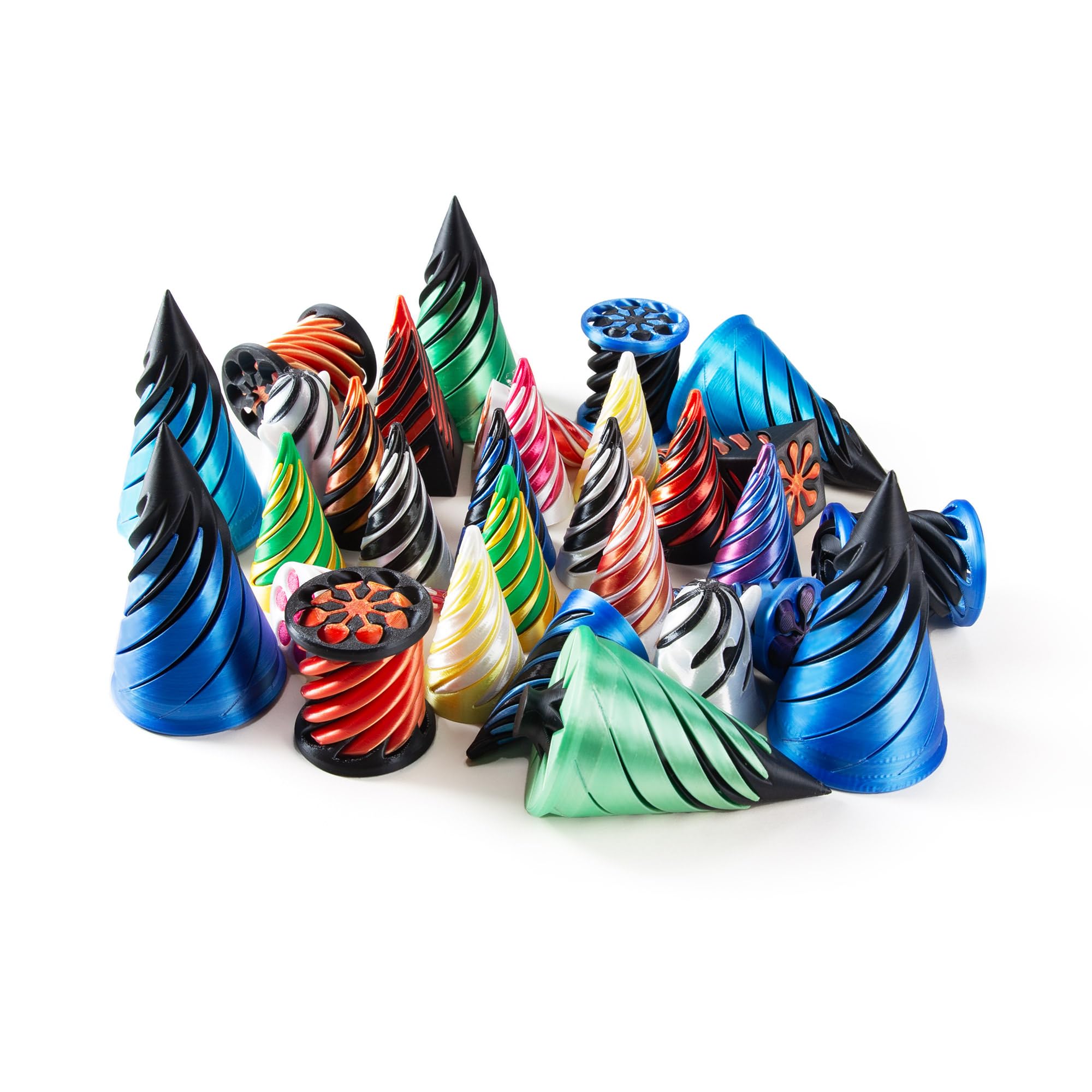 6Pcs Impossible Cone, 3D Imprimé Spiral Cone Fidget Toy