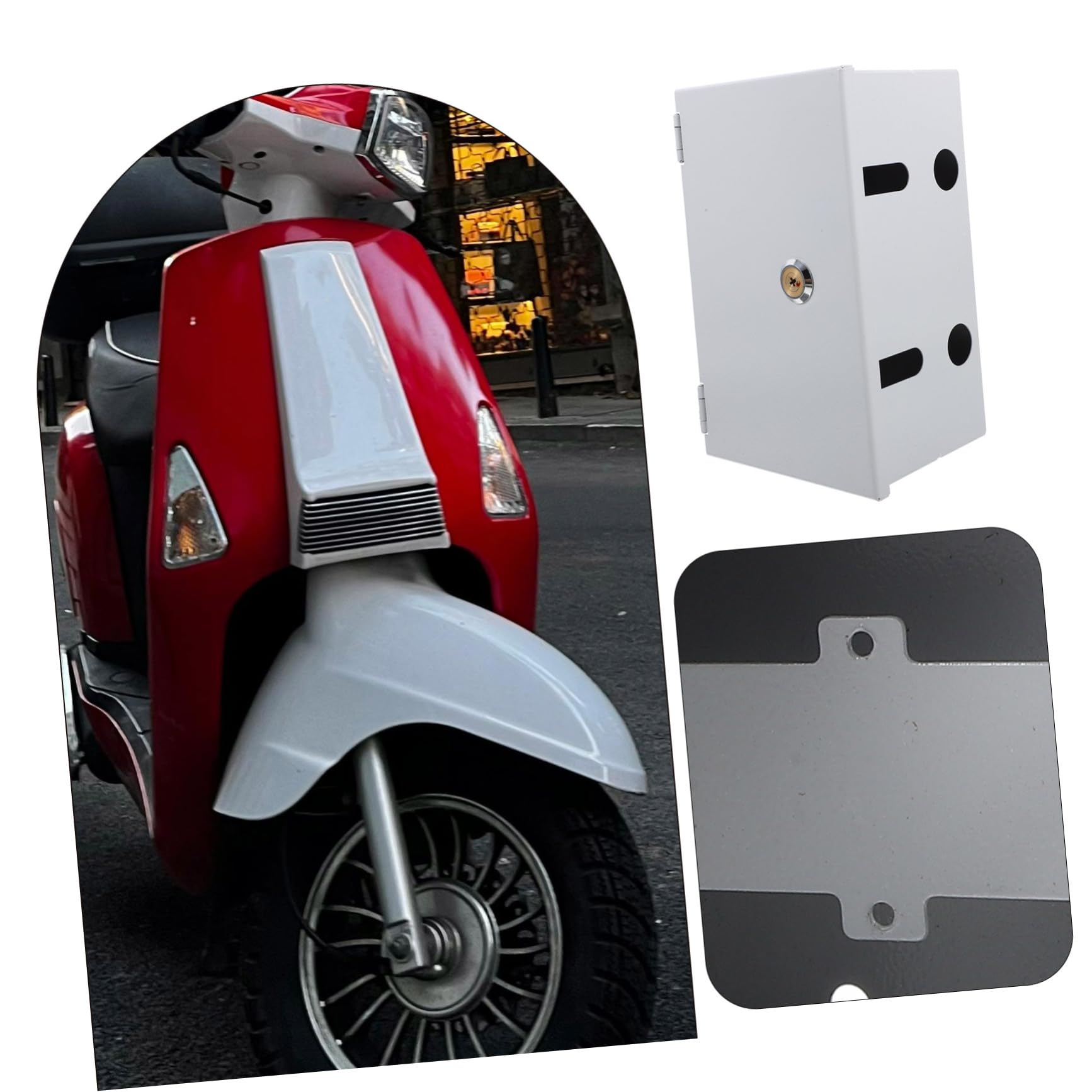 SEWACC Edelstahl Outdoor Steckdosenbox mit Schloss Wetterfest Elektrische Schutzbox für Außenbereich Robustes Gehäuse zur Sicheren Stromversorgung