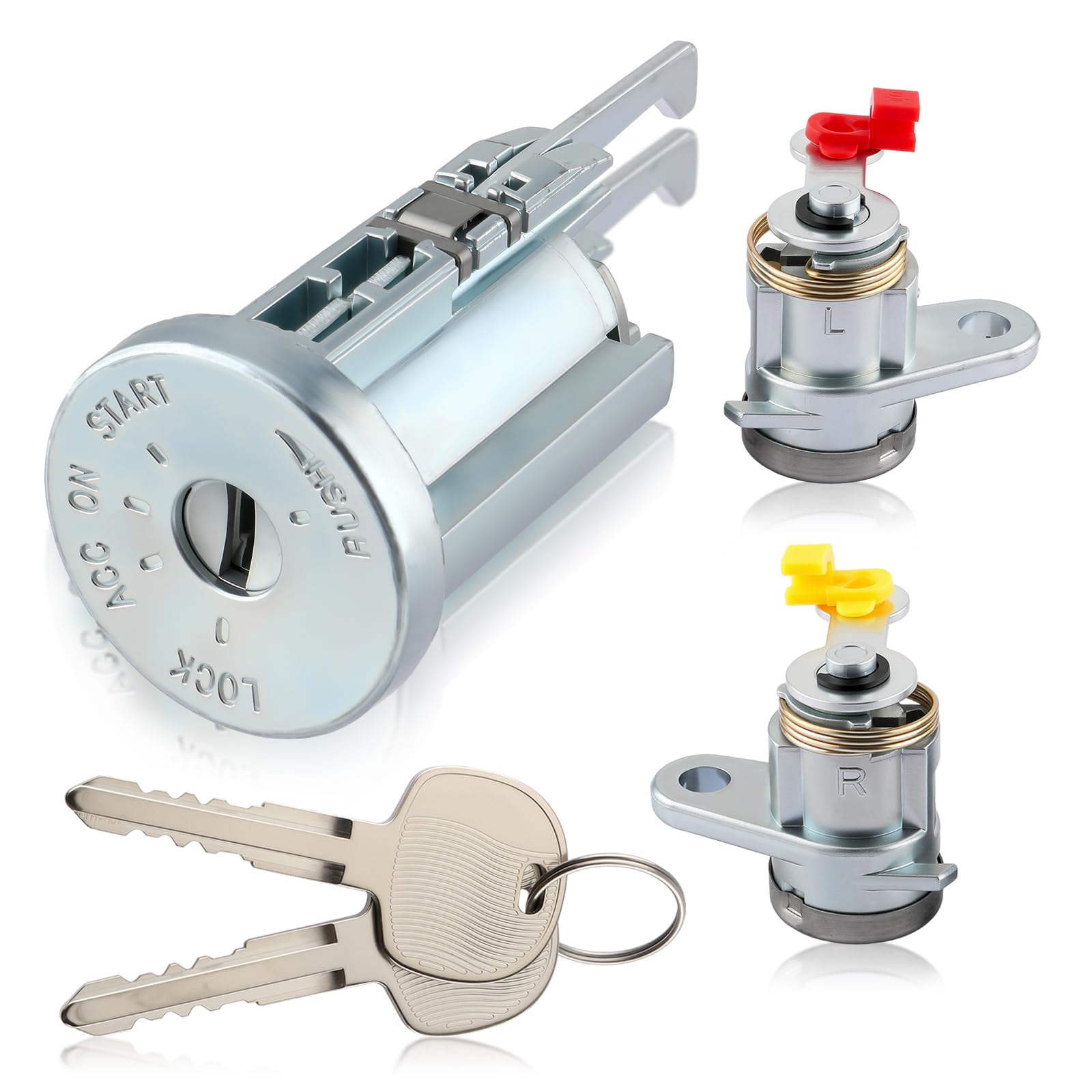 Amazon.com: AUTOKAY New Door Lock & Key Ignition Barrel Set Fits