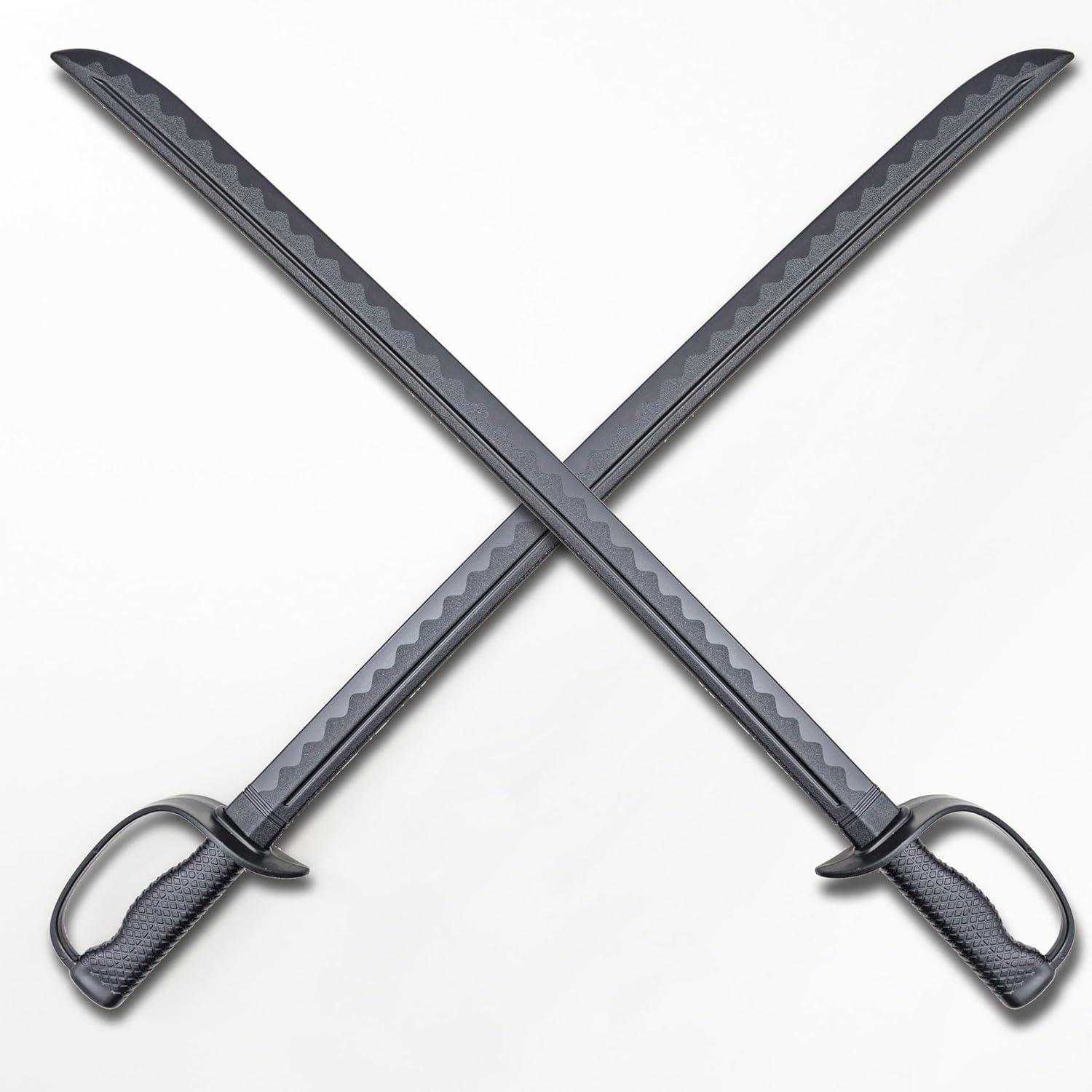 Command Swords (2-Pack) - High-Toughness Polypropylene Ceremonial Command Knife Cavalry Swords, Training Practice Cosplay Plastic Prop Katana