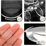 Vr Lenses 0.98 in Light Blocking Winged Biconvex Replacement Lens for DIY 3D Headset Vr Accessories Compatible with Smartphones Consoles and Computers 20 Pack