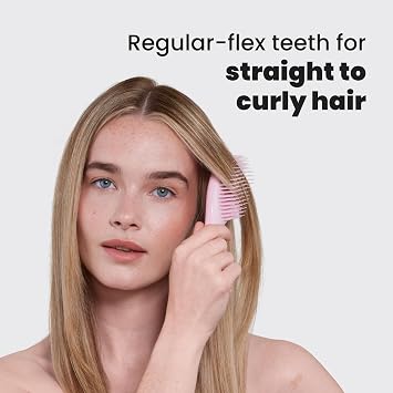 Tangle Teezer Mini Ultimate Detangler - For Wet & Dry Hair - Detangling Brush for All Hair Types - Perfect Brush For Kids & Travel - Millenial Pink