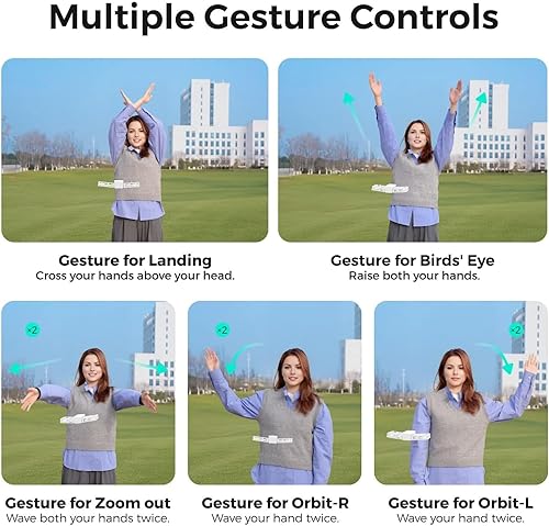 Miniatura 14 de HOVERAir Dron X1 con cámara, dron con cámara autónoma con modo Follow Me, mini dron plegable con captura de video HDR, despegue de palma, rutas
