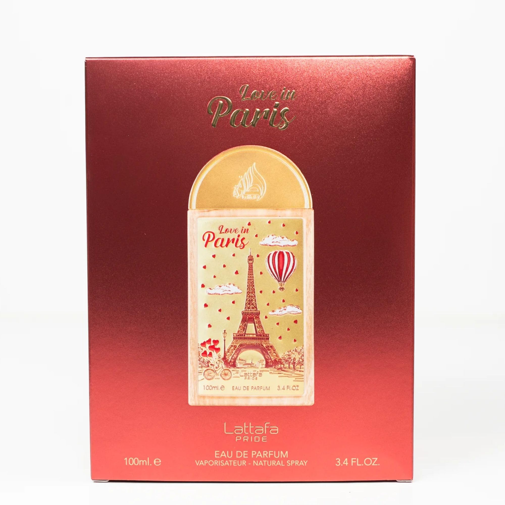 Lattafa Love in Paris - Profumo unisex, 100 ml, dolce, caldo, fruttato e cremoso