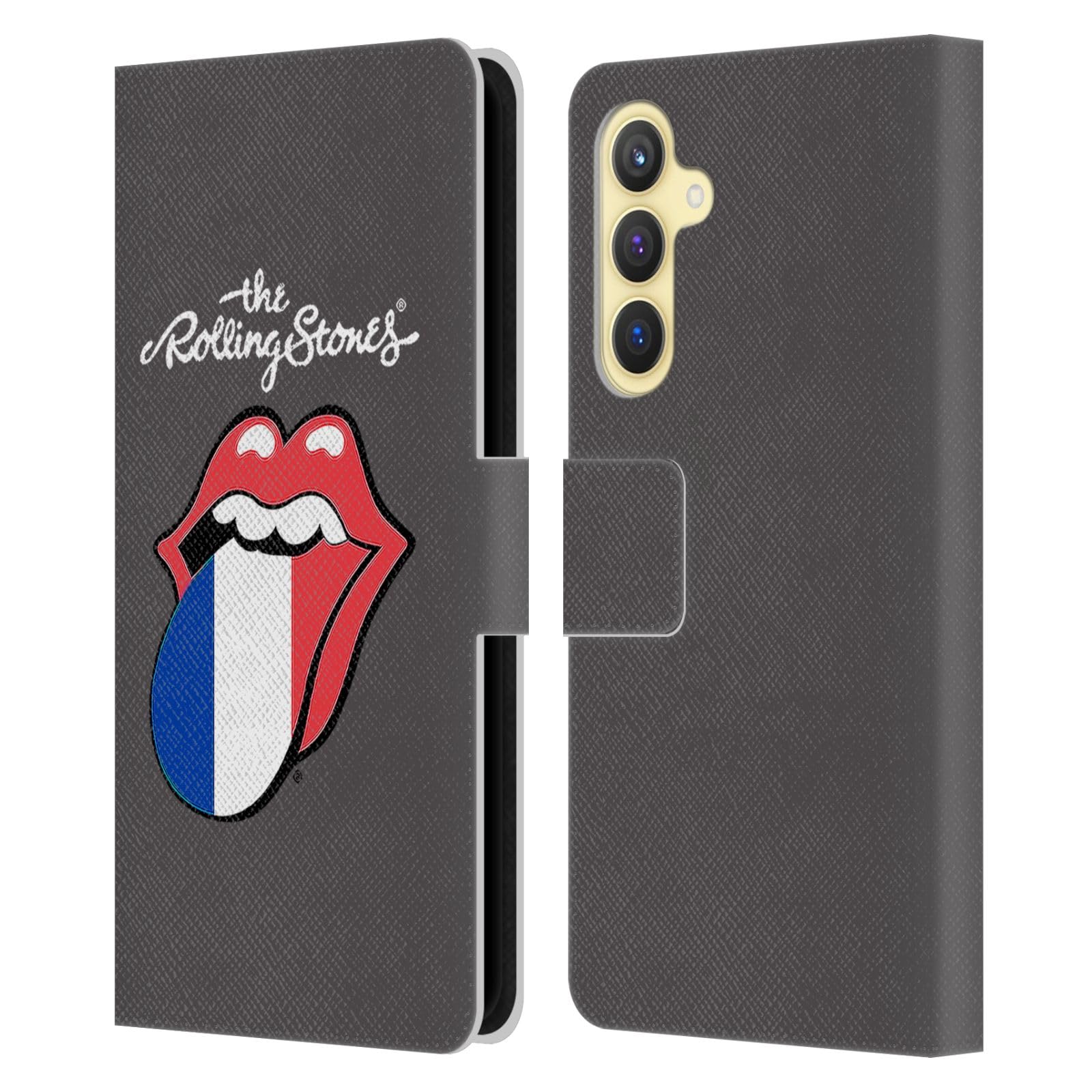 Carcasa de cuero Samsung S23 FE The Rolling Stones Francia 7