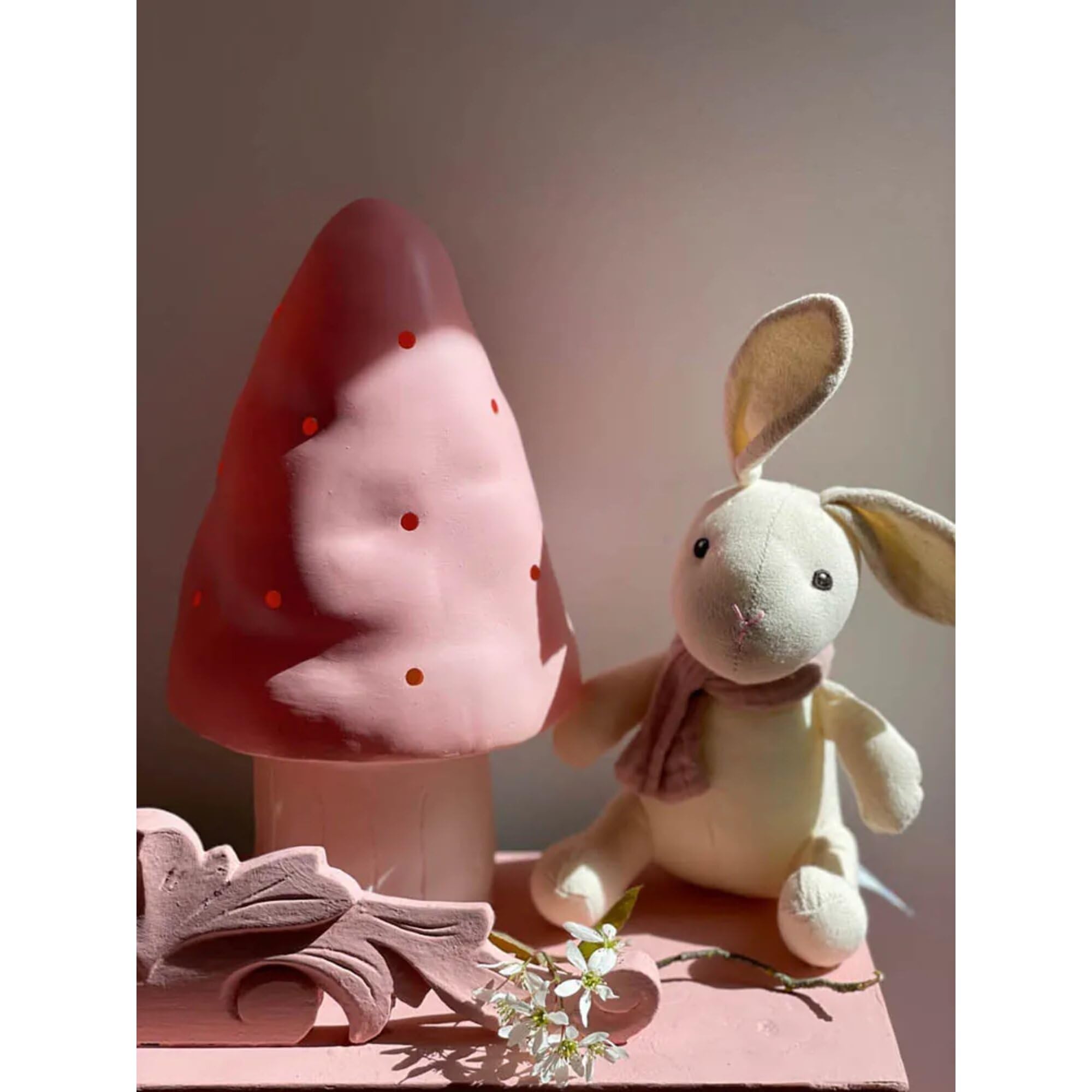 Egmont Toys Heico Nachtlicht Fliegenpilz klein, Vintage PINK