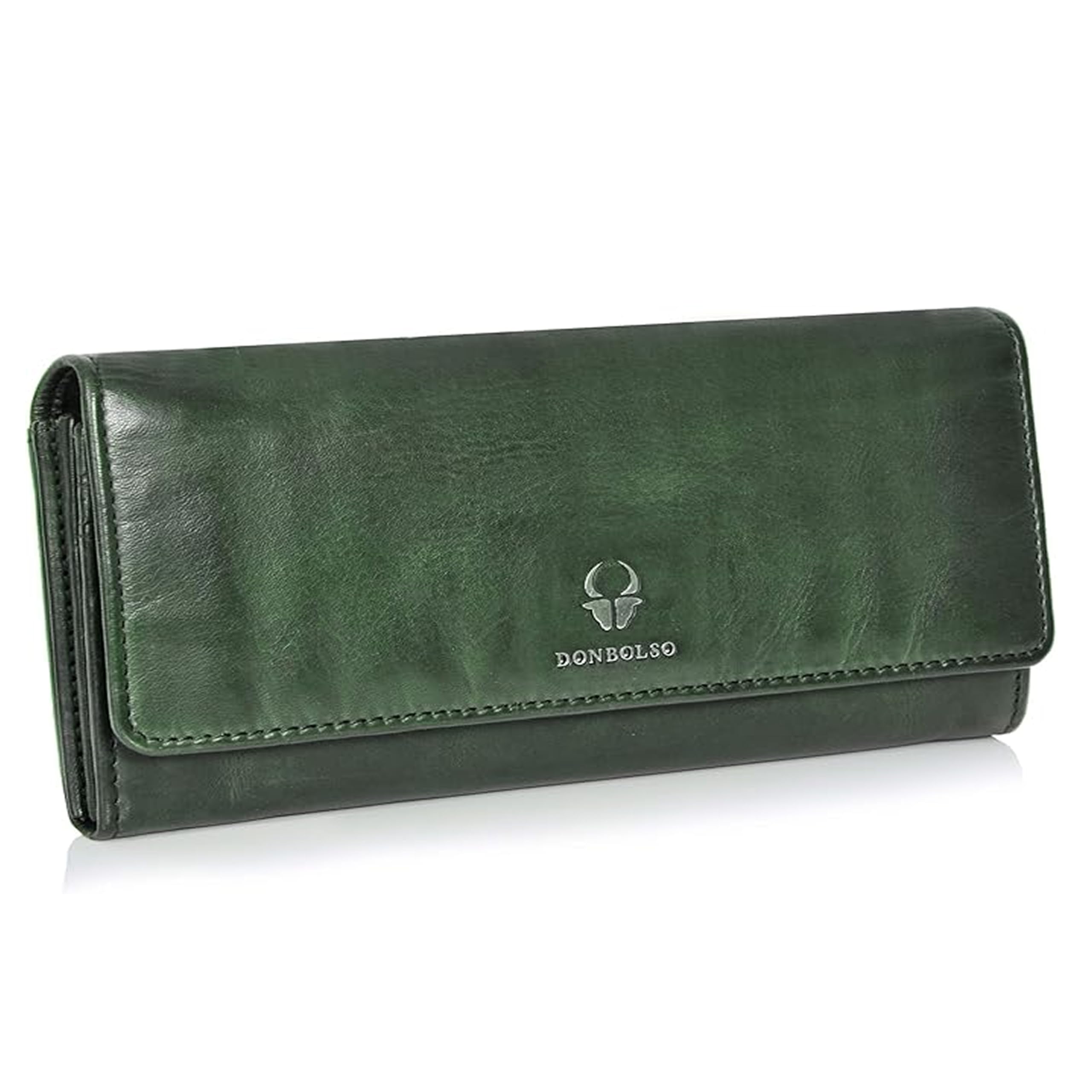 DONBOLSO® Geldbörse Florenz aus gewaschenem Leder für Damen mit RFID-Schutz- New