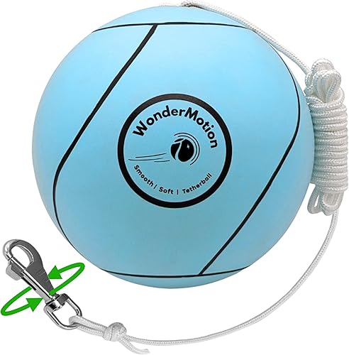 Tetherball con gancho giratorio de 360 Bola de tetherball suave clásica para niños y adultos Juego de Tetherball con bola de Tetherball y cuerda y