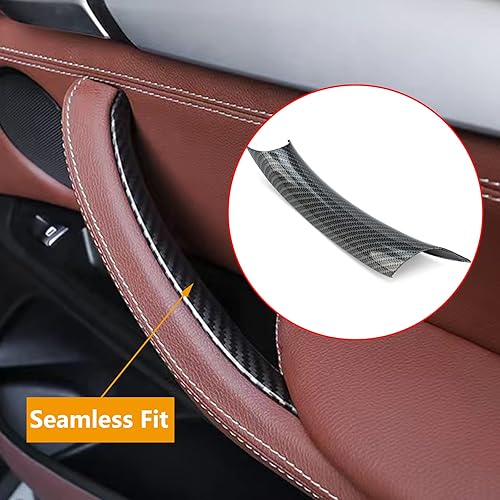 Miniatura 9 de Cubiertas de manija de puerta compatibles con BMW X5 Series F15F85 2014-2018, BMW X6 Series F16F86 2015-2018 (3 piezas) (beige)