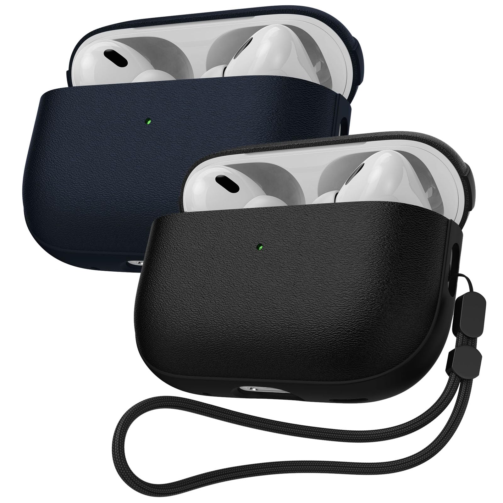 Amazon | AirPods Pro 3用ケース2個パック、レザーテクスチャカバー