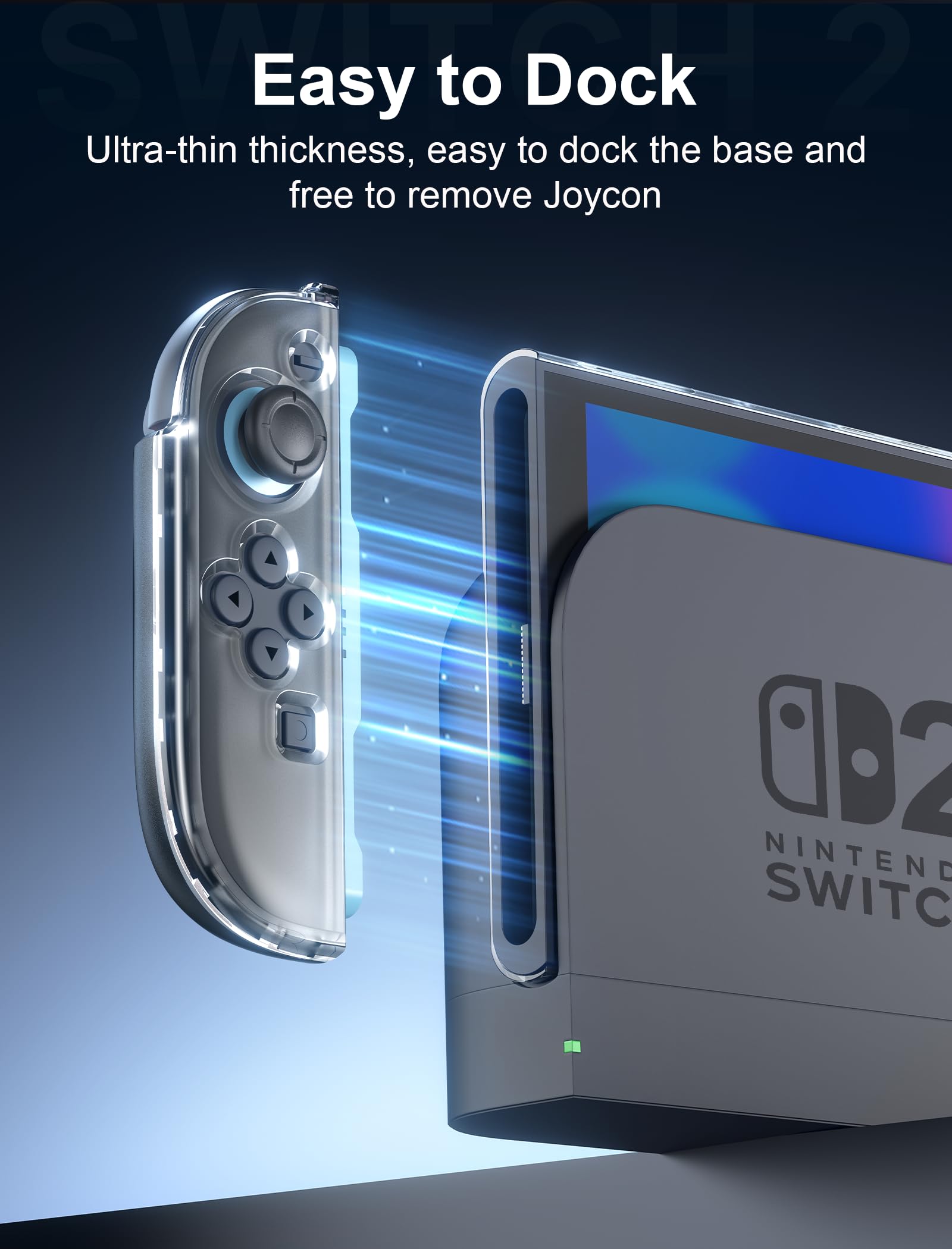 Amazon.co.jp: Switch 2 カバー ドック対応 スイッチ2 クリアケース 分