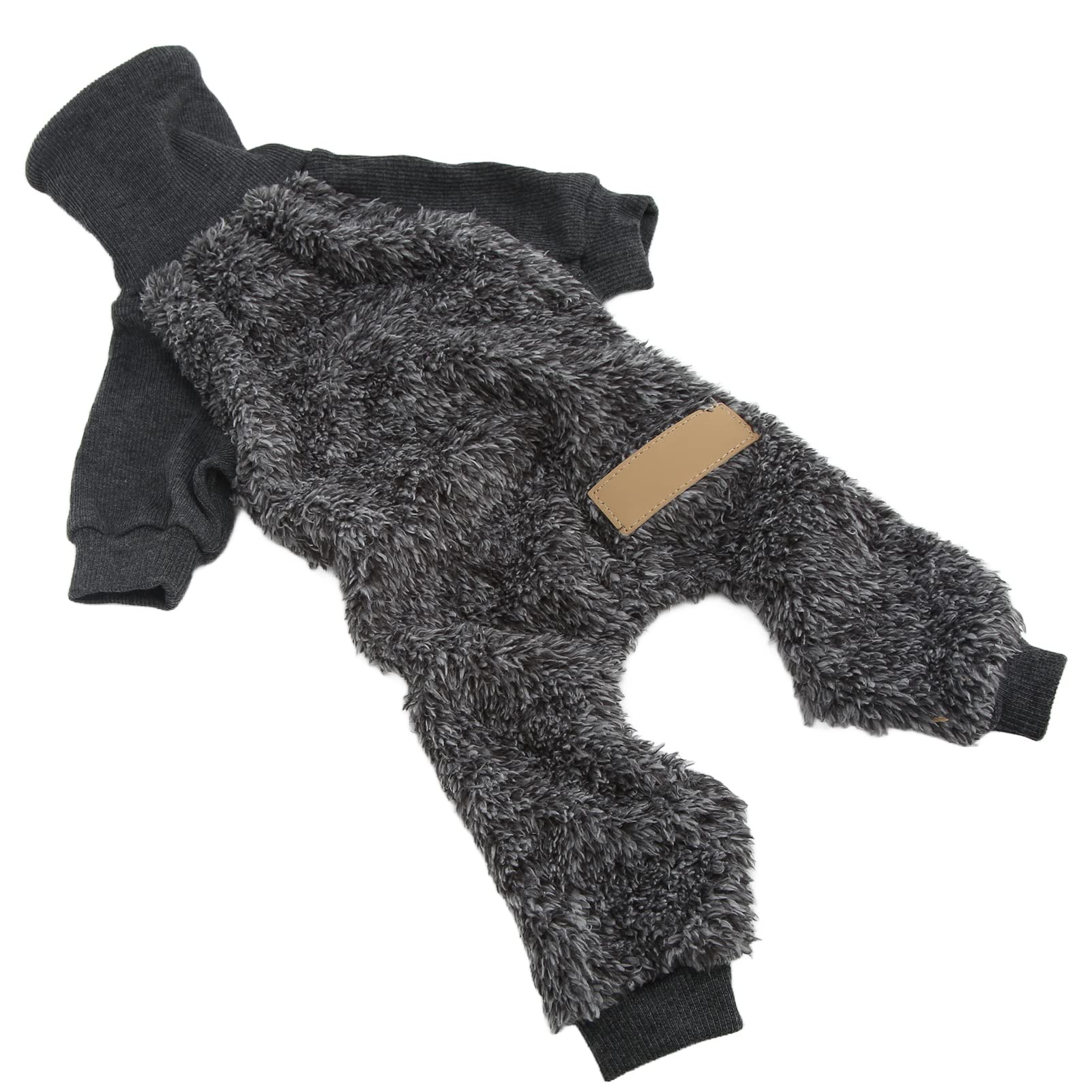 Muiltvoe Dog Sweater, Soft Plush Warm Winter Pet Clothing for Small Medium Large Dogs, with Elastic Design for Comfortable Fit (L)