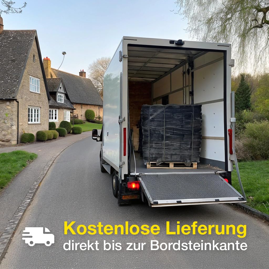 Torfbriketts Öko für Kamin ofen Kessel | Bio-Heizung 96 Packungen auf Palette | 960-1020 kg mit Lieferung