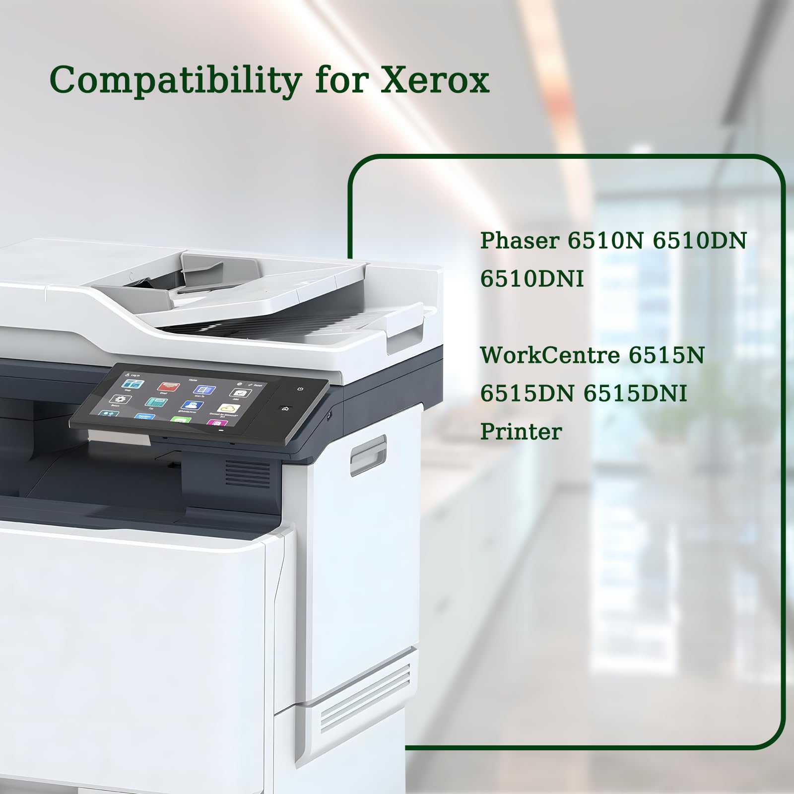 Phaser 6510/6515 607K00936 607k00935 Transfer Belt Assembly Replacement for Xerox 607K00936 607k00935 Transfer Belt for Phaser 6510 6510N 6510DN 6510DNI WorkCentre 6515 6515N 6515DN 6515DNI Printer