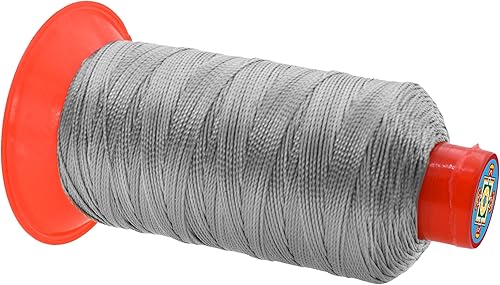 Miniatura 133 de Mandala Crafts Hilos de coser resistentes de nailon consolidado, hilo para tejer jeans de cuero, hilos de tapicería marina al aire libre, Beige