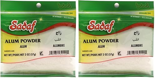 Miniatura 3 de Sadaf Polvo de alumbre – Polvo granulado de aluminio – Alumbre en polvo – Kosher – Bolsa resellable de 2 oz