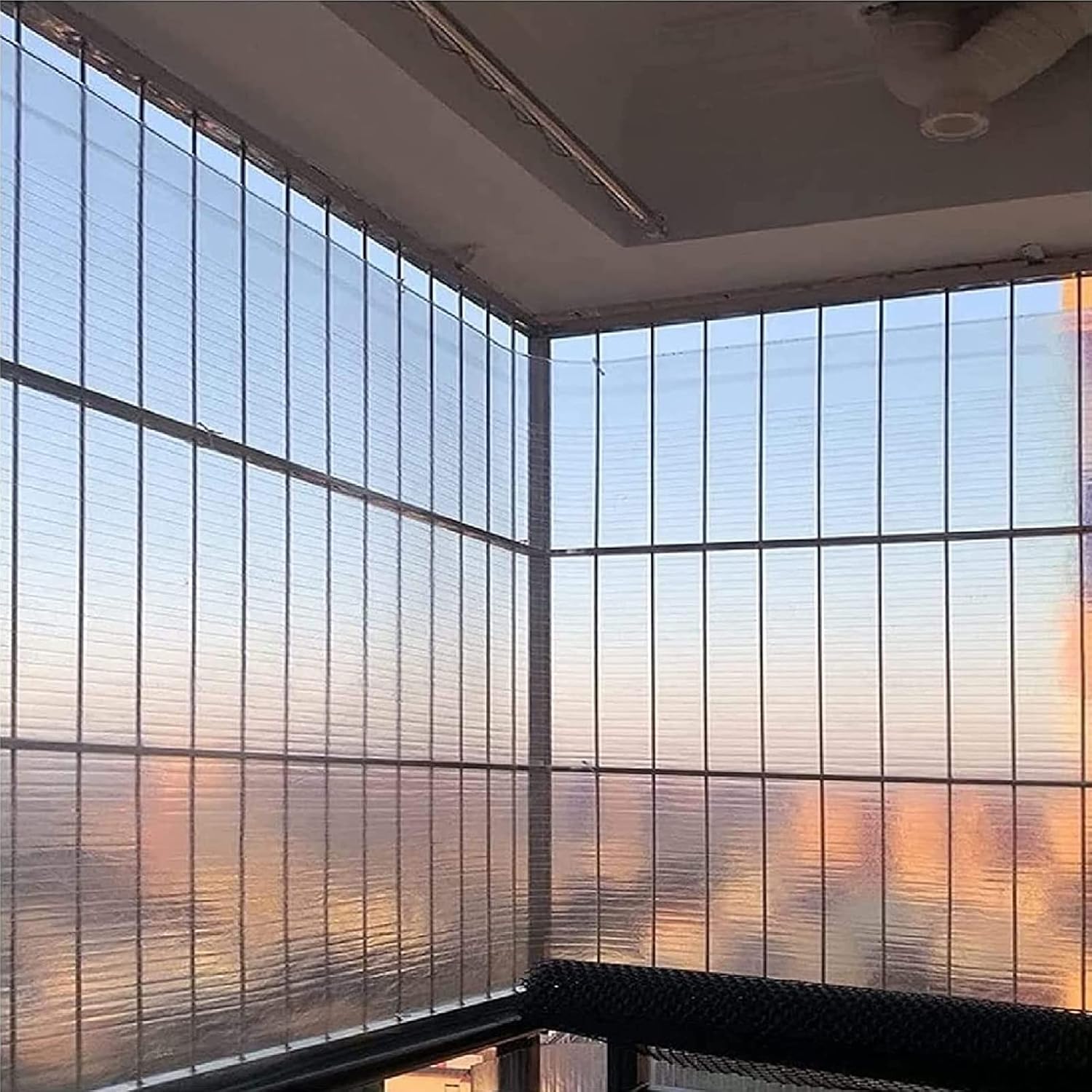 Polycarbonate Sheets for Greenhouse UV Protection Awning Shed Cold Frame Panel Rain Snow Resistant 1.5x5m