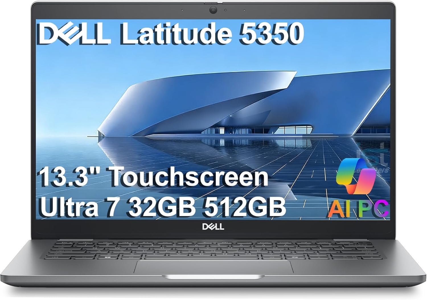 Dell Latitude 5000 5350 Business AI PC Laptop (13.3" FHD Touchscreen, Intel 12-Core Ultra 7 165U, 32GB DDR5 RAM, 512GB SSD), Backlit KB, 1080p IR Webcam, 2x Thunderbolt 4, HDMI, Win 11 Pro, Gray