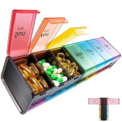 Daviky Extra Large Weekly Pill Organizer 2 Times a Day XXL Pill Box 7 Day with AM PM