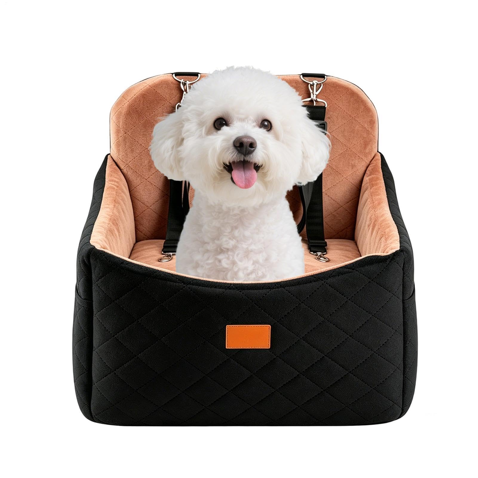 Hunde-Booster-Autositz Haustierbett mit Memory- | Hunde-Booster-Sitz für lange Fahrten Reisen Urlaub Tierarztbesuche Park Kofferraum LKW SUV Roadtrip Alltag