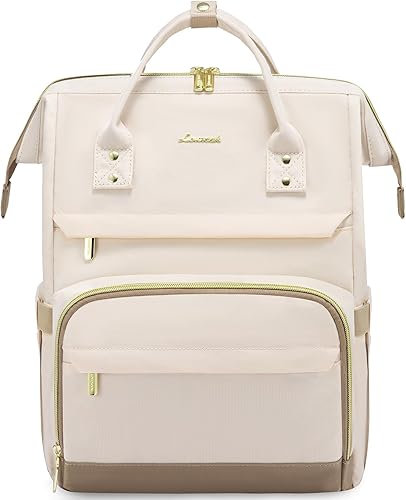 Miniatura 1 de LOVEVOOK Mochila para computadora portátil para mujer, mochila de trabajo de moda para viajes, negocios, profesora, enfermera, bolsa de computadora,