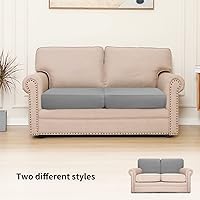 Vista 444 de Easy-Going Fundas Elásticas de 3 Piezas para Cojines de Sofá para Sofá Seccional Izquierdo/Derecho en Forma de L Chaise Lounge Funda de Asiento