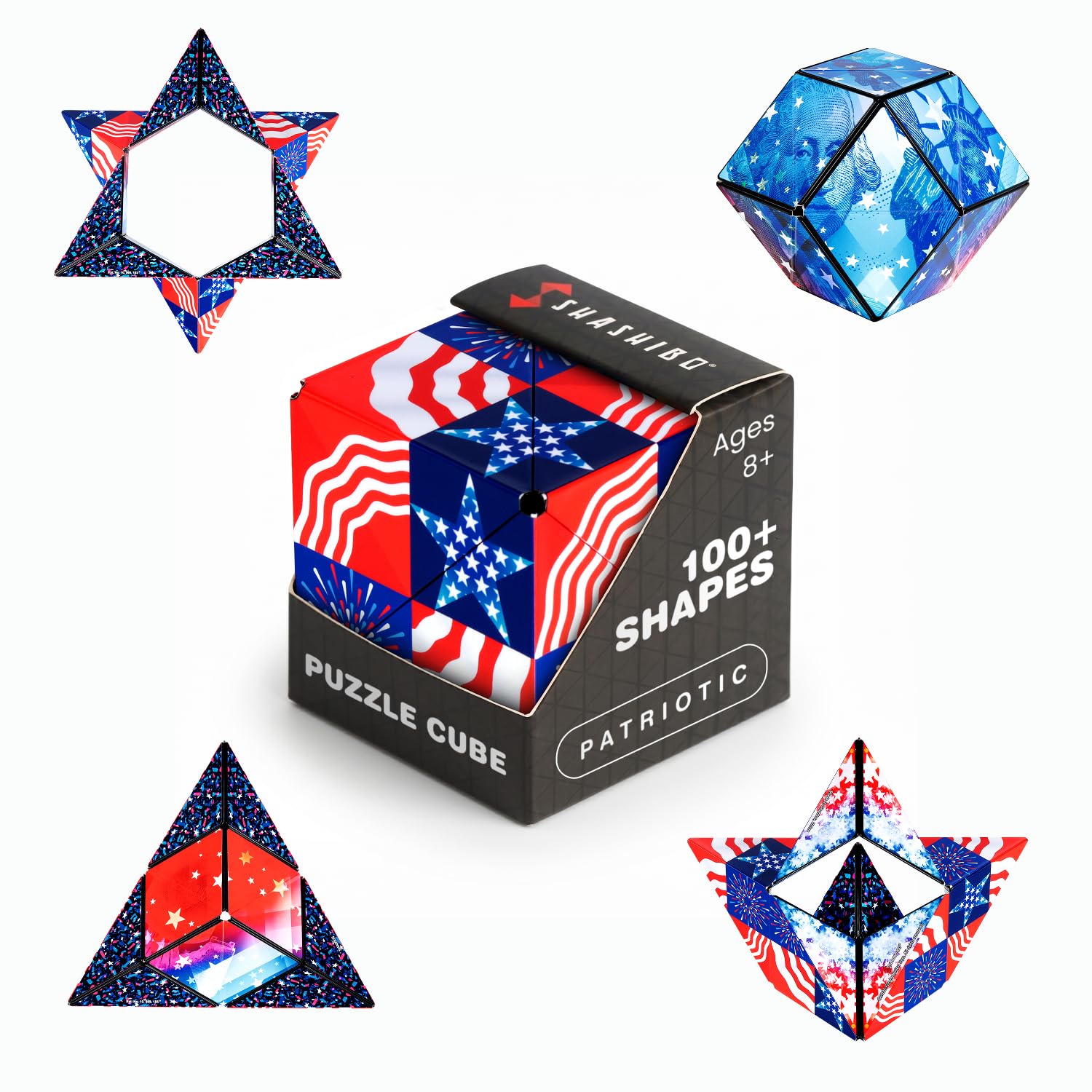 Shashibo DODECA Magnetic Puzzle Cube, Stress Relief Fidget Toy