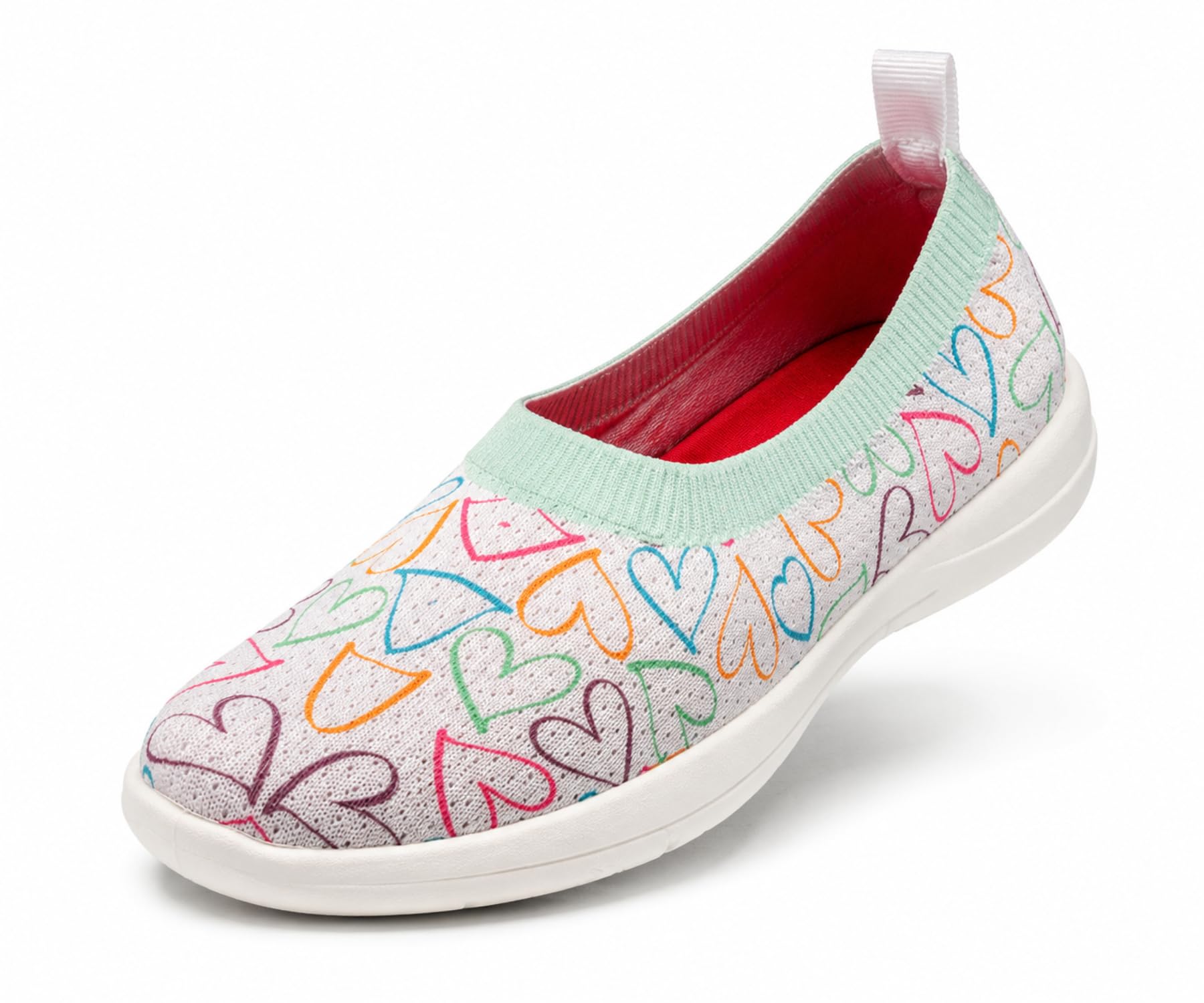 Women's Printed Ballet Flats | Bellies for Women | Slip-On Casual Walking Shoes | Textile Upper | EVA Cushioned Insole | Lightweight Rubber PVC Sole | Comfortable Everyday Footwear-image-4