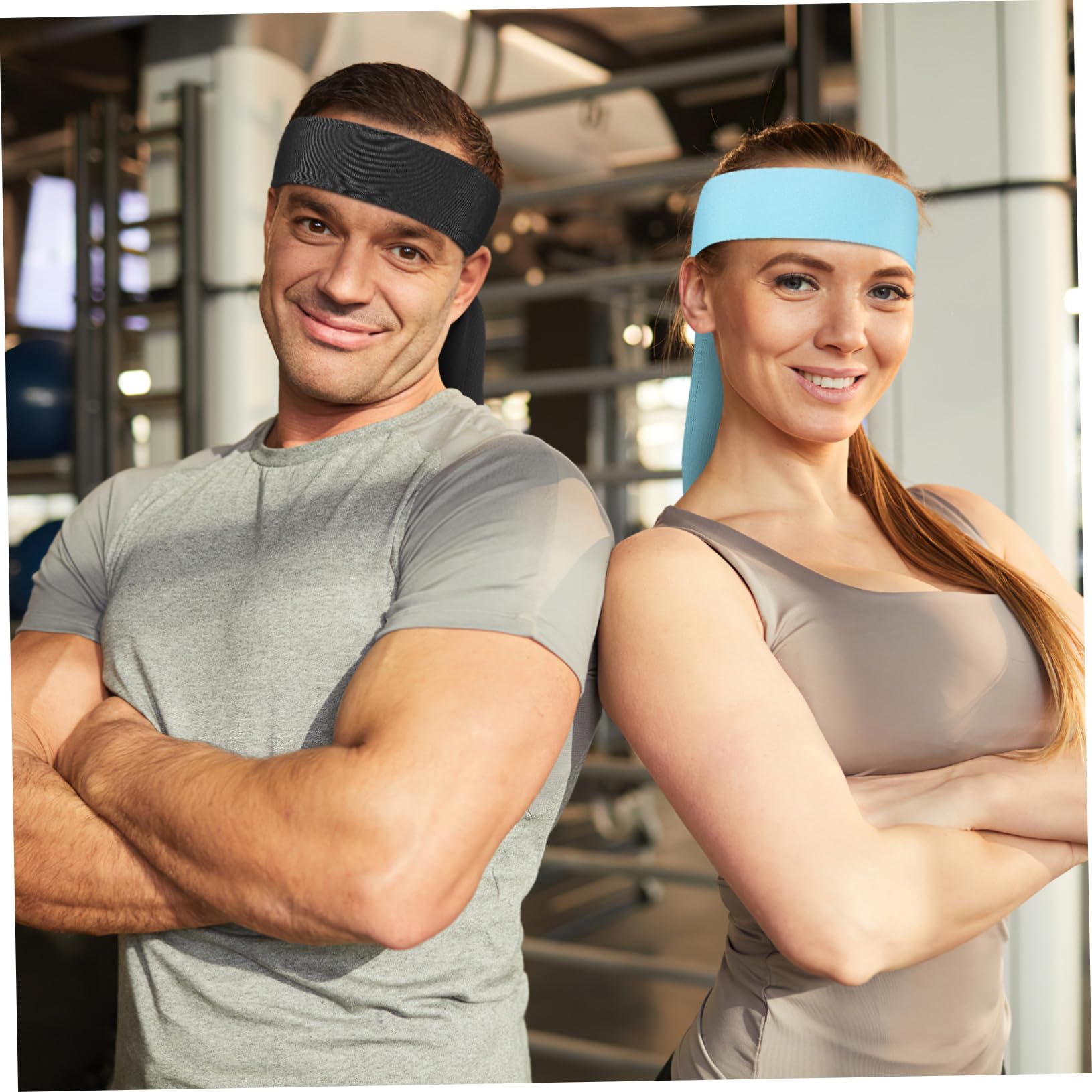 SUPVOX Verstellbare Elastische Schweißbänder Stirnband für Damen aus 95% Polyester und 5% Spandex 15 Stück mit Bequemem Tragegefühl zum Workout und Sport