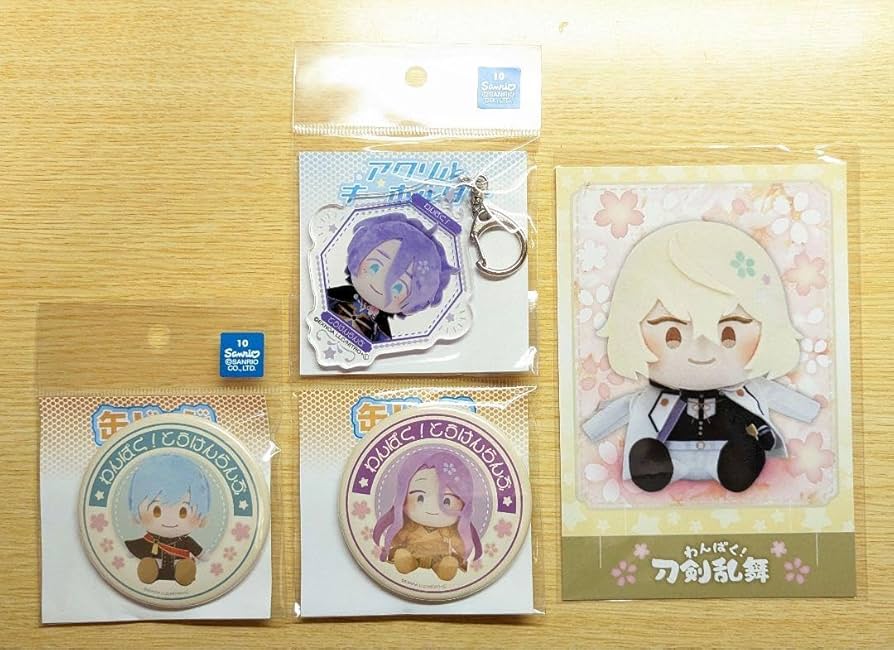 刀剣乱舞 缶バッジ アクリルキーホルダー すわらせ隊 長瀞渓谷F12 H60センチ×W50センチ-刀剣乱舞 缶バッジ アクリル