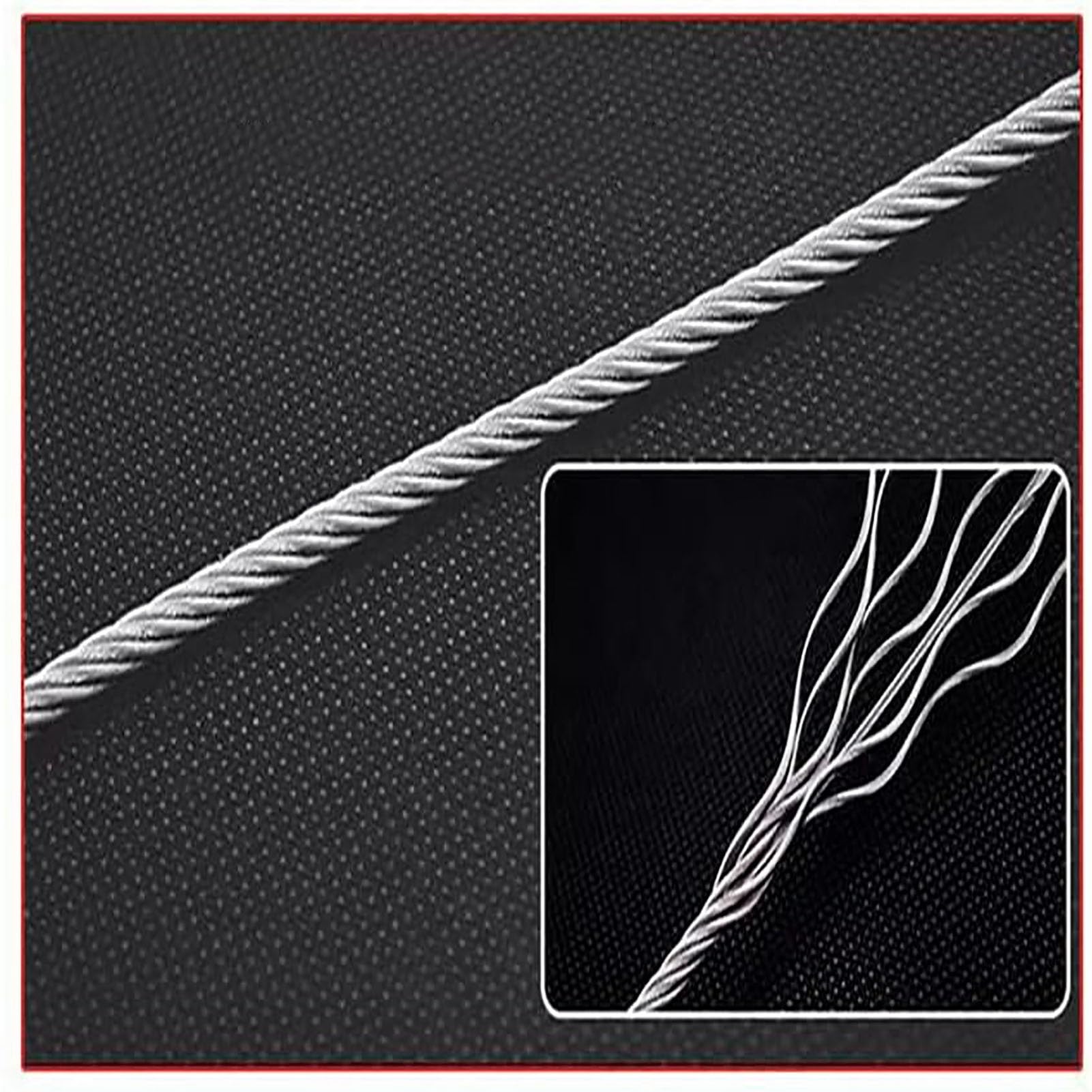 Drahtgeflecht, Verzinkte Drahtzaunrolle, Maschenloch 8 cm, Edelstahlseilnetz