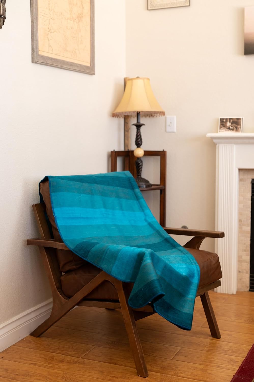 Alpaca Land, Handmade Ecuadorean Alpaca Wool Small Blankets/Throws (Small Stripe Pink Shades) (Pink SM Stripe)