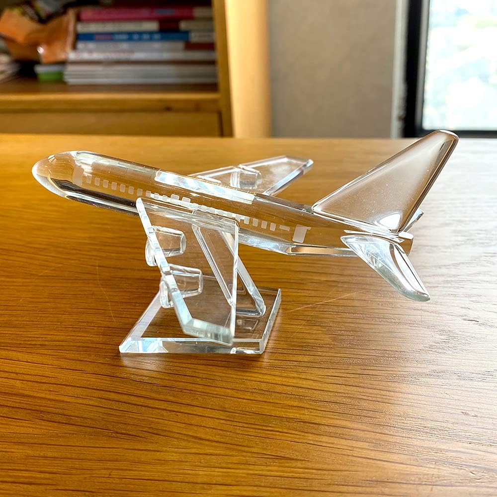 Amazon.co.jp: クリスタル キュート 航空機 フィギュア ガラス