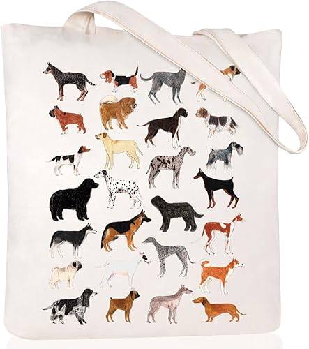 Andeiltech Bolsa de lona estética para mujer con bolsillo interior, bolsa de hombro para libros, bolsas reutilizables para compras