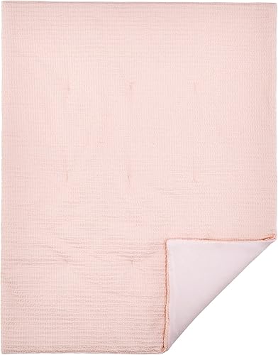 Miniatura 4 de Levtex Baby - Juego de cama para cuna Mills Waffle - Juego de guardería - Rosa rubor - Waffle texturizado rosa rubor - Juego de 4 piezas que incluye