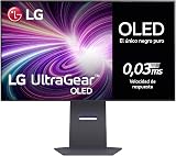 LG 32GS95UV-B - Monitor Gaming Ultragear, 32", OLED, 3840x2160, 0,03ms, Dual Mode (240/480 Hz), G-Sync, FreeSync Premium Pro, Antideslumbrante, Curvatura Óptima, Tecnología MLA+, Negro - 1