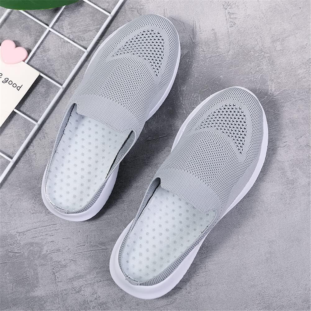 GOSPT Women's Backless Slip on Mesh Sneakers Shoes Ladies Comfortable House Slippers - Image 3