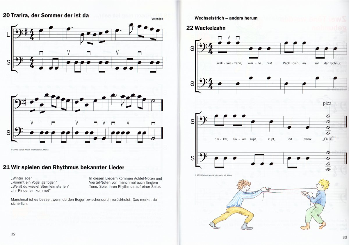 Violoncelle avec Plaisir et ruban Hugo 1/Violoncelle école s'adresse à la simple et de Cours En Groupe avec des enfants de 5-10 ans. [avec cœur note pince]