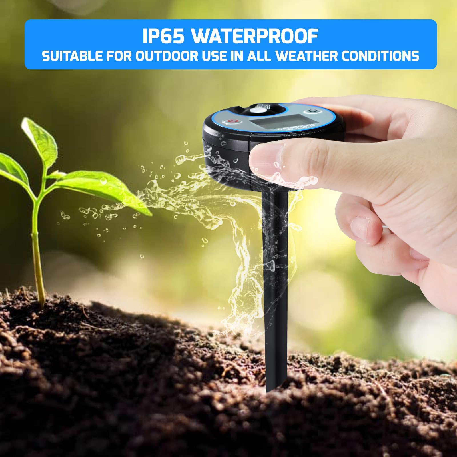 Aquarium Plant Light Quantum PAR Meter - Full Spectrum PPFD Tester For Indoor & Outdoor Plants Light Meter Photography