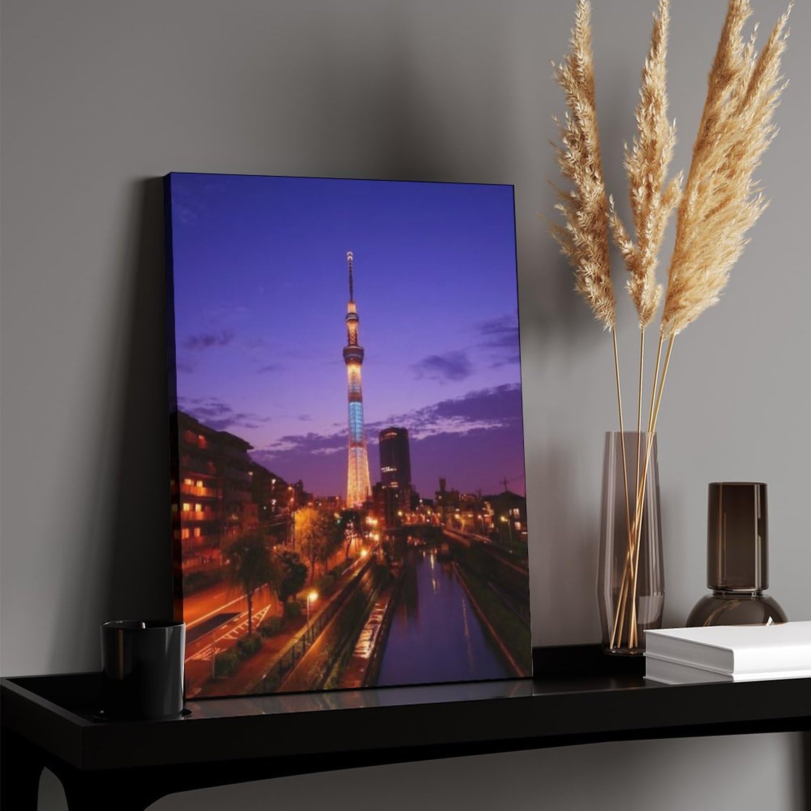 〜絵画〜　夕暮れのスカイツリーを眺めて♫ 絵画〜 夕暮れのスカイツリーを眺めて♫ Amazon.co.jp: 絵画 夕暮れの