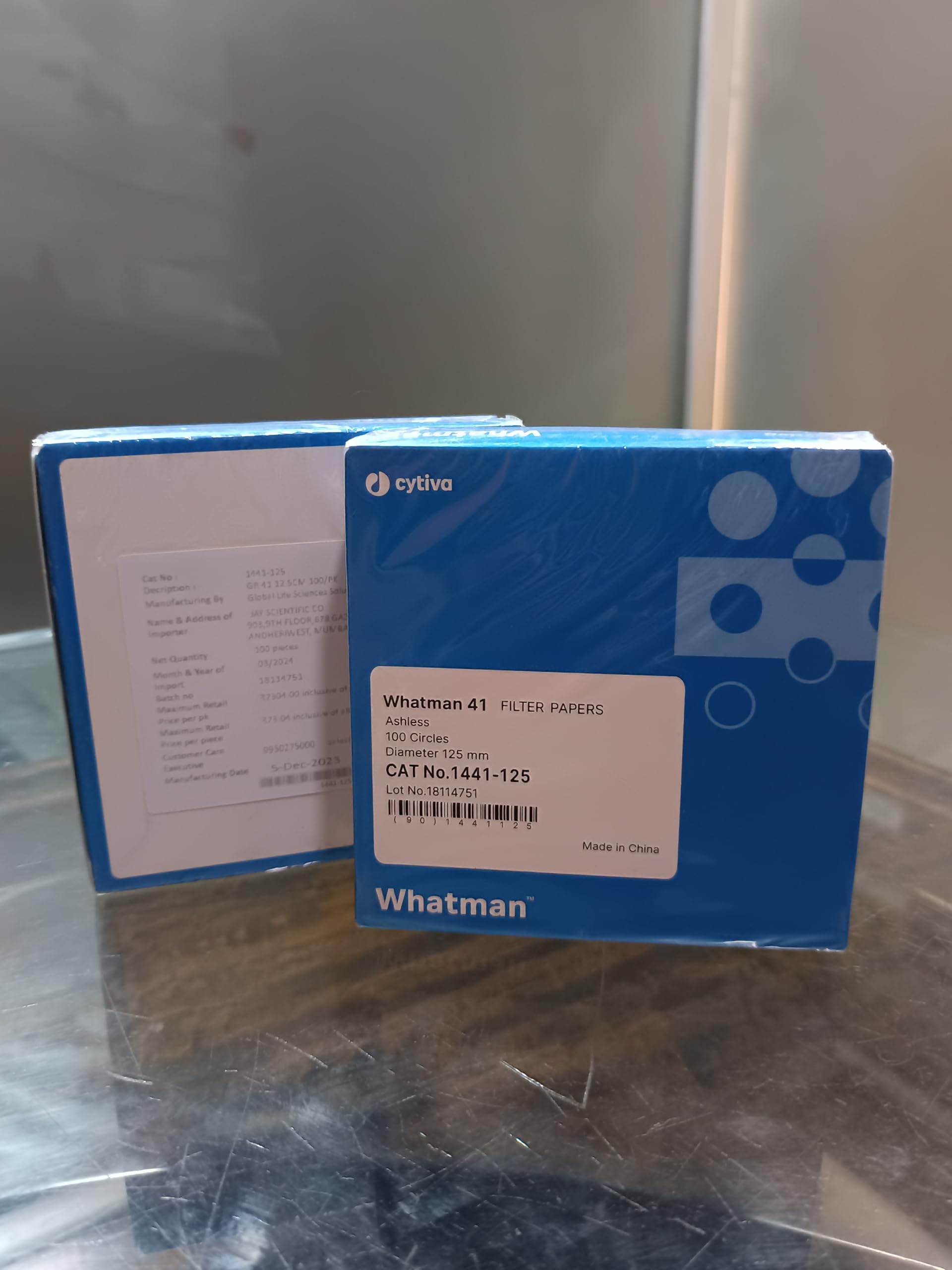 Whatman® Grade 41 Ashless Quantitative Filter Paper Circles, 125 mm Diameter, Pack of 100, 1441-125-image-29
