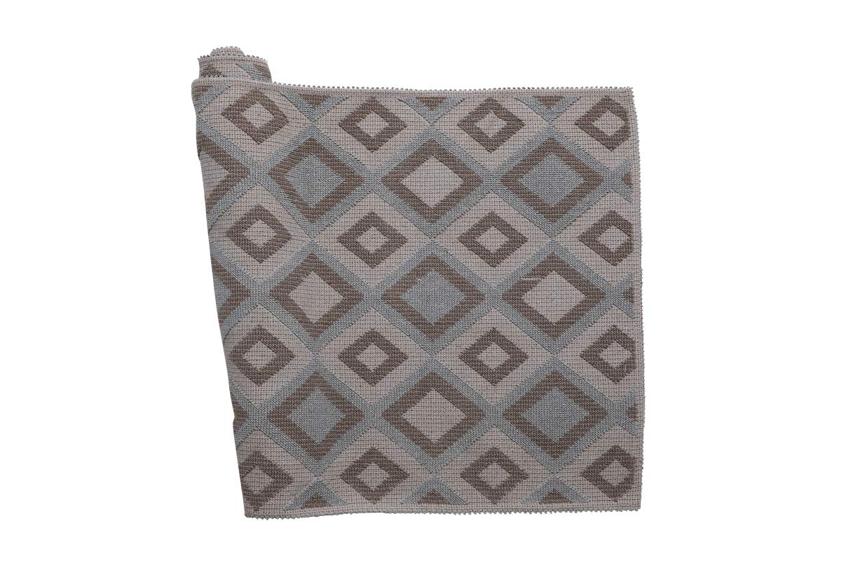 Tappeto a forma di sarda, 120 x 180 cm, in cotone riciclato, per bagno, cucina, soggiorno, camera da letto, cucina, modello Baklava (Grigio/Beige, 120 x 180 cm)