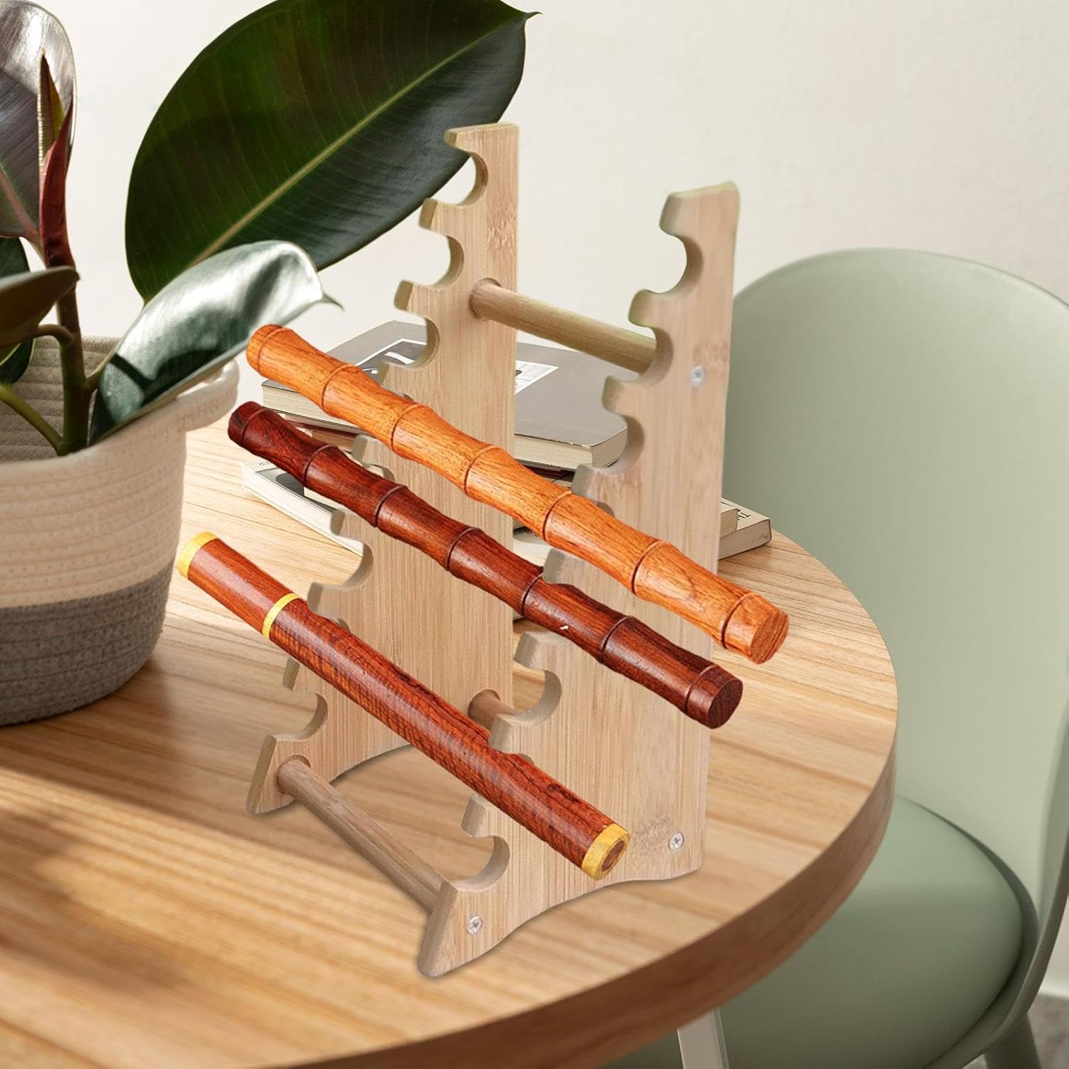 Gralara Incense Stick Tube Holder Display Stand Storage 8 Tire Tea Display Display Rack Glass Test Tube Decorative Rack for Tea Leaves Flower Tea
