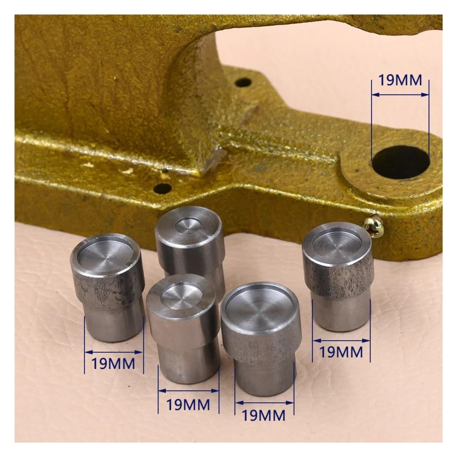 Snap Fasteners Botón Die Molde de broches presión 8/10/12/14/15/17/20 mm | Moldes de remaches de metal, molde de hebilla de superficie presionado a mano(14MM 15MM 16MM)