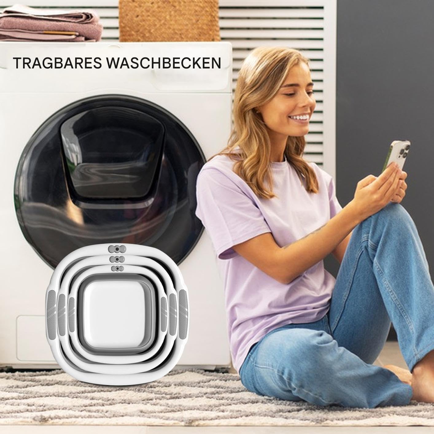 Bassin Pliable Cuve Économisant l'Espace