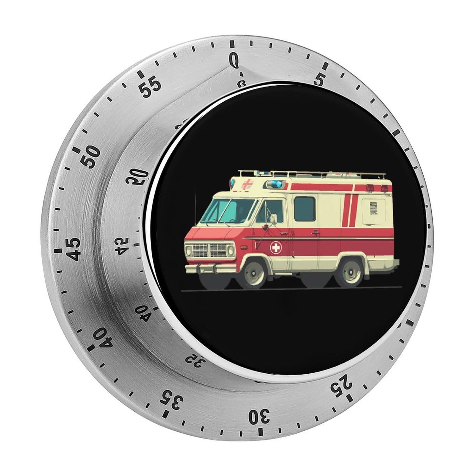 Ambulance CarTruck Mechanical Timer with Alarm for Kitchen Cooking Productivity Stainless Steel Timers